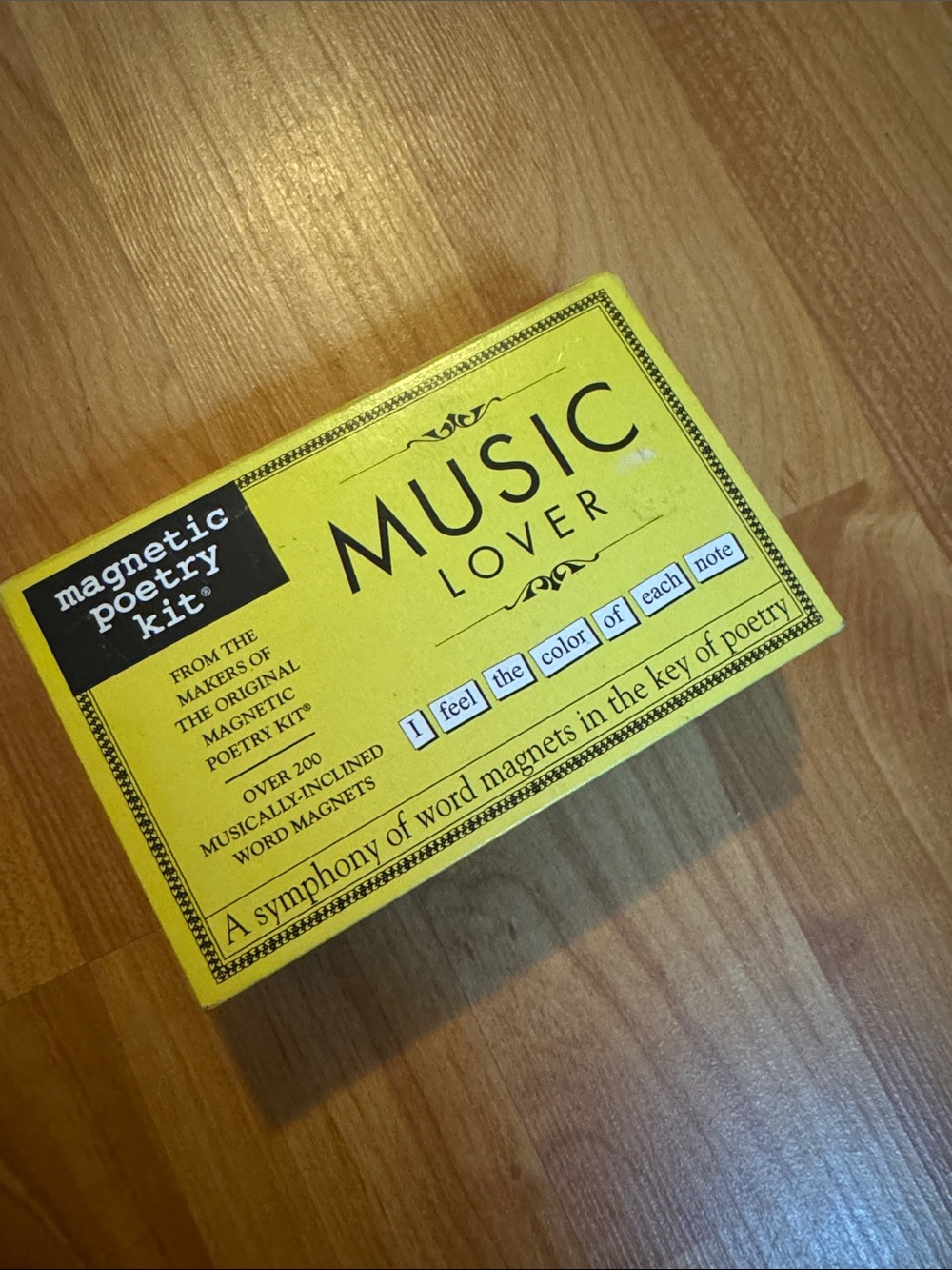 Magnetic musical poem kit NEW 200 words box storage‎